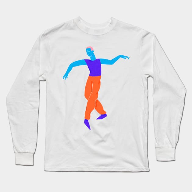 Dancing with Myself Long Sleeve T-Shirt by GiuliaM